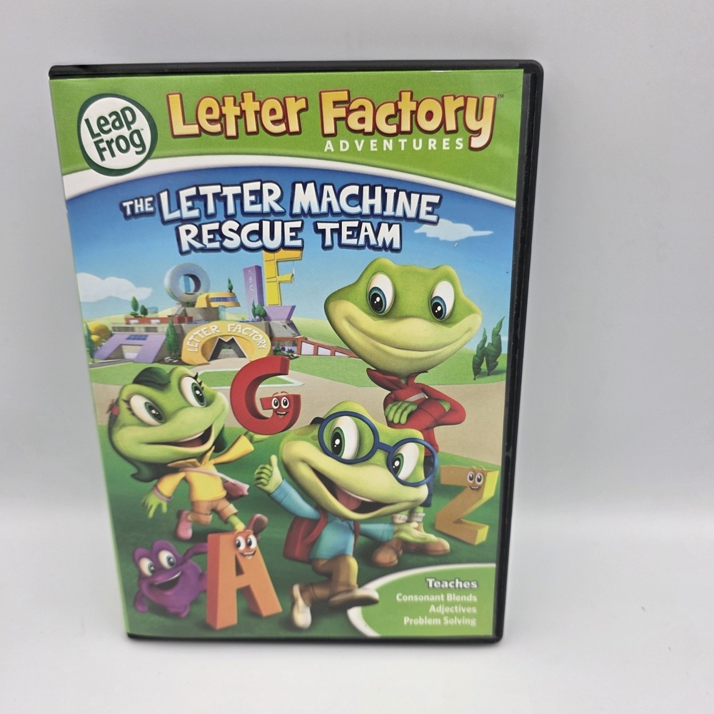 Leap Frog Letter Factory The Letter Machine Rescue Team DVD Educational